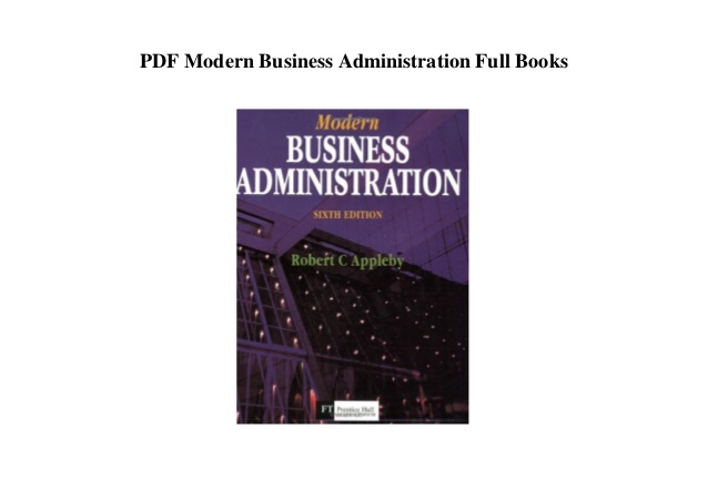 Business administration and management textbook pdf