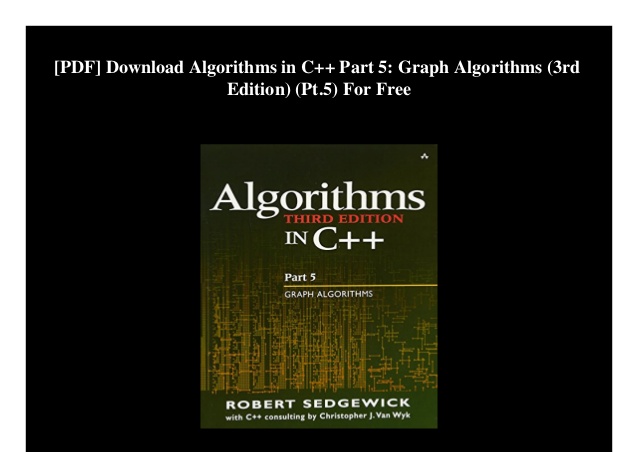 Algorithms in c part 5 robert sedgewick pdf